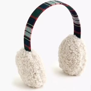 NWT J. Crew Plaid Earmuffs